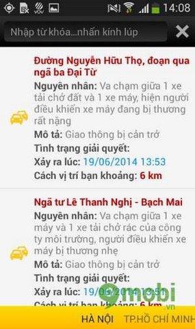 Theo dõi Camera giao thông trực tuyến ngay trên điện thoại Android