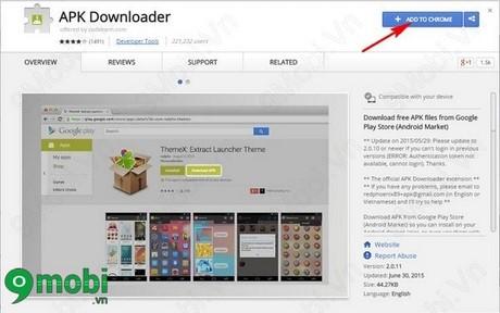 Tải file APK từ Google Play qua Chrome một cách dễ dàng và nhanh chóng.