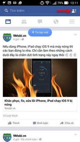 Cách tìm bạn bè gần đây trên Facebook từ thiết bị Android