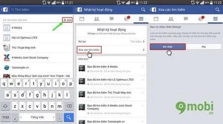 Bí quyết dọn sạch lịch sử tìm kiếm Facebook trên điện thoại di động