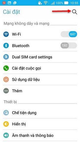 Khám phá sức mạnh tìm kiếm thông minh ngay trong menu Cài đặt trên Android 5.0