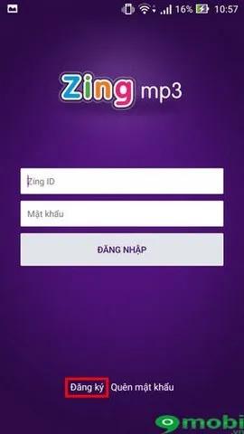 Hướng dẫn đăng ký và tạo tài khoản Zing MP3 trên iPhone, Android