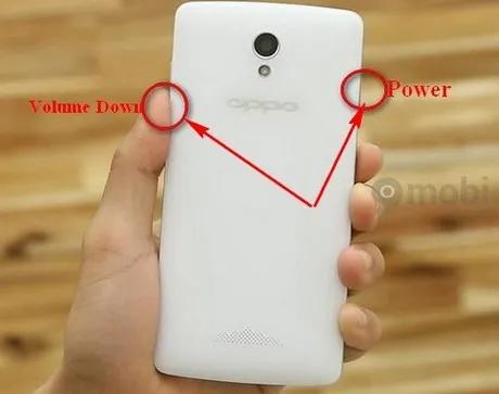 Hướng dẫn chụp ảnh màn hình trên Oppo R2001