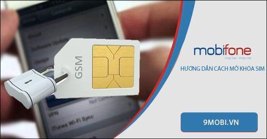 Hướng dẫn mở khóa sim MobiFone.