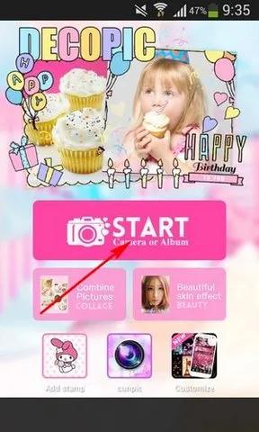 Hướng dẫn làm ảnh Kawaii đáng yêu với DECOPIC trên Android