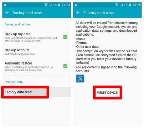 Cách reset Galaxy S6 về trạng thái xuất xưởng đơn giản nhất