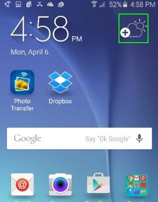 Hướng dẫn bật widget thời tiết ẩn trên Galaxy S6