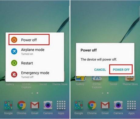 Kích hoạt chế độ Safe Mode trên Samsung S6 để chỉ sử dụng các ứng dụng mặc định và loại bỏ tác động của phần mềm bên thứ ba.