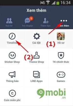 Line - Bật mí cách ẩn bài viết trên dòng thời gian một cách tinh tế