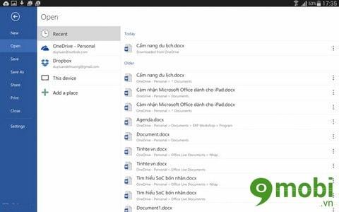 Hãy cùng khám phá phiên bản thử nghiệm Microsoft Office dành riêng cho máy tính bảng tại Việt Nam.