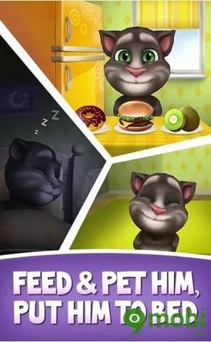 Talking Tom - Trò chơi nuôi dưỡng và tương tác với chú mèo Tom đáng yêu trên Android, iOS và Windows Phone