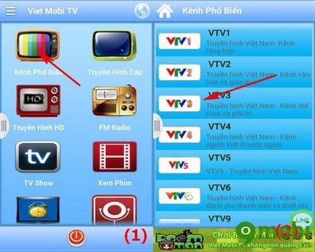 Hướng dẫn sử dụng Viet Mobi TV để thưởng thức phim trên điện thoại
