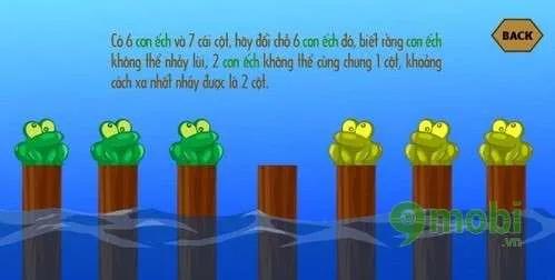 Giải mã thử thách ếch qua sông IQ câu 5 - Nghệ thuật hoán đổi vị trí 6 chú ếch thông minh