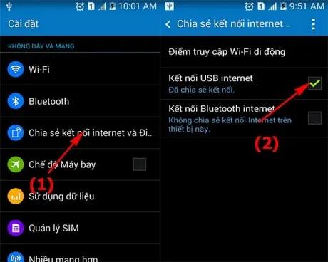 Hướng dẫn sử dụng tính năng Tether để chia sẻ mạng từ thiết bị Android