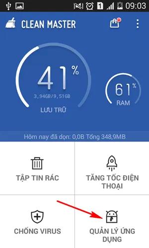 Hướng dẫn sao lưu ứng dụng đơn giản với Clean Master trên Android