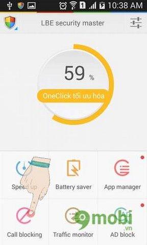 Chặn cuộc gọi và tin nhắn rác hiệu quả với LBE Security Master trên Android