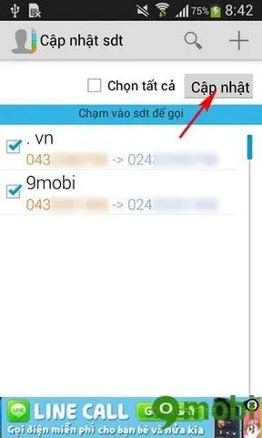 Cách thay đổi mã vùng đồng loạt trên Android