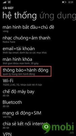 Mẹo hay: Thêm nút bật/tắt 3G nhanh trên thanh thông báo Nokia Lumia Denim