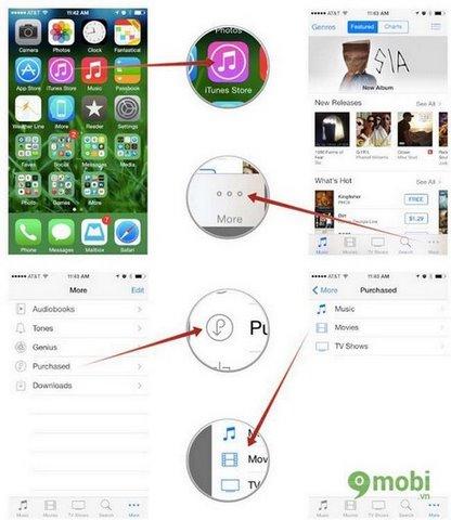 Cách khôi phục ứng dụng, game và nhạc đã mua trên iPhone từ đời 4 đến 6 Plus
