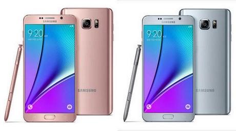 Samsung Galaxy Note 5 phiên bản màu 'vàng hồng' chính thức trình làng