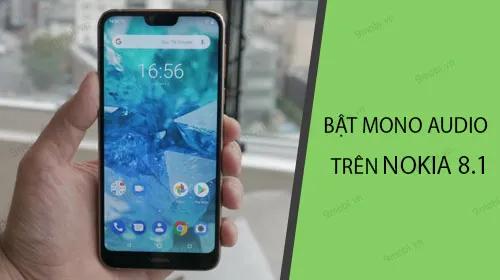 Hướng dẫn kích hoạt Mono Audio trên Nokia 8.1