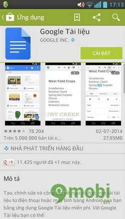 Khám phá cách quản lý tài liệu trên Google Docs qua thiết bị Android, với giao diện Material Design sắc nét của Android L.