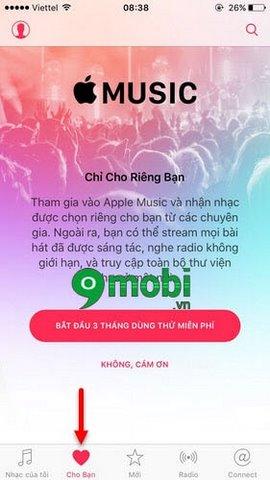 Cách tắt Apple Music trên iPhone, iPad iOS 9 đơn giản