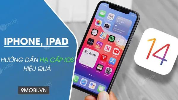 Hướng dẫn chi tiết cách downgrade iOS 14.2 về phiên bản cũ hơn trên iPhone và iPad