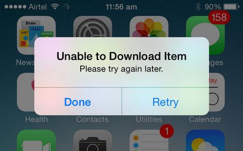 Hướng dẫn khắc phục lỗi 'Unable to Download Item' trên iPhone