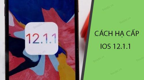Hướng dẫn từng bước hạ cấp iOS 12.1.1 về phiên bản ổn định iOS 12.1