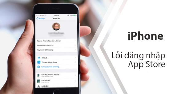 Vấn đề không thể đăng nhập vào App Store