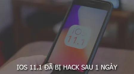 Ngay sau khi ra mắt, iOS 11.1 đã bị bẻ khóa