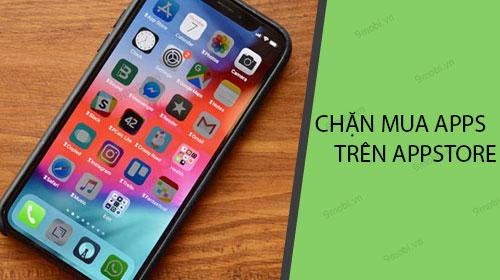 Hướng dẫn khóa tính năng mua hàng trên App Store cho iOS 12