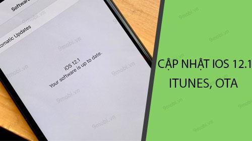 Hướng dẫn chi tiết cách nâng cấp iOS 12.1 cho iPhone và iPad qua iTunes hoặc OTA