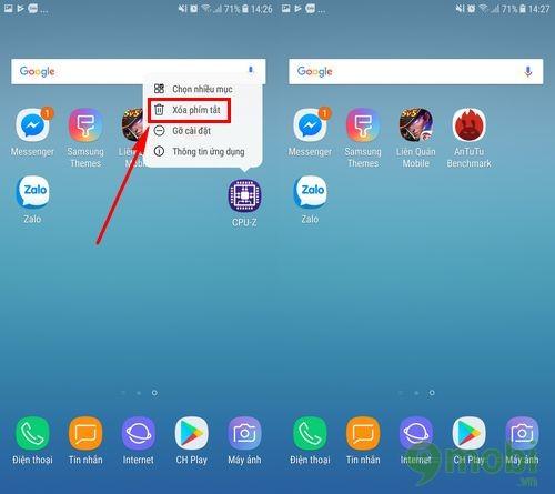Hướng dẫn chi tiết cách xóa và gỡ bỏ ứng dụng trên điện thoại Samsung J7 Pro