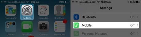 Khắc phục lỗi mạng 3G và LTE ngừng hoạt động trên iPhone 6