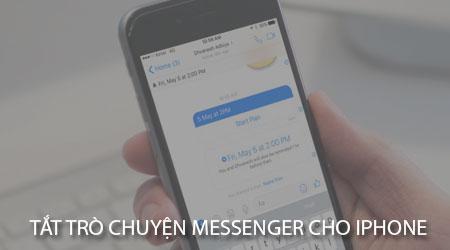 Hướng dẫn cách tắt trò chuyện trên Messenger trên điện thoại iPhone