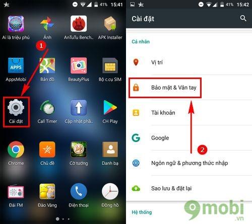 Bí quyết bảo mật ứng dụng bằng cảm biến vân tay trên Mobiistar Prime X1