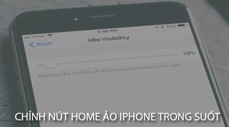 Bí quyết tạo hiệu ứng trong suốt tinh tế cho nút Home ảo trên iPhone và iPad