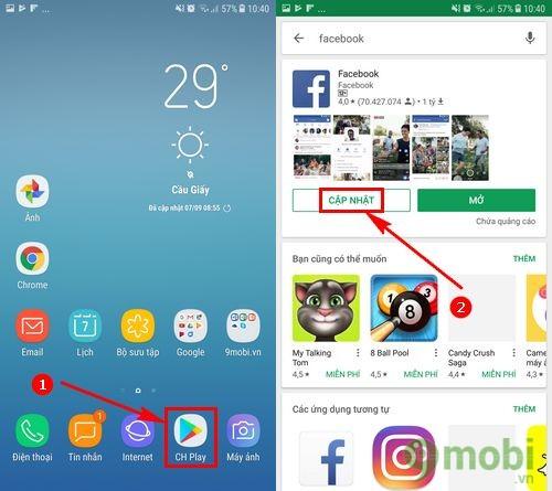 Hướng dẫn chi tiết tải và cài đặt Facebook trên Samsung Galaxy S8