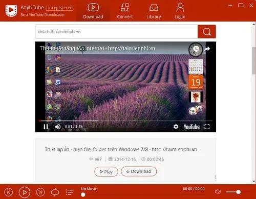 AnyUTube - Công cụ tải video YouTube ưu việt, chất lượng cao