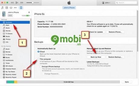 Hướng dẫn chi tiết cách sao lưu tin nhắn trên iPhone 6S