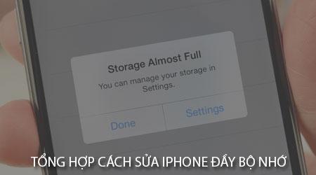 Cách khắc phục tình trạng iPhone bị đầy bộ nhớ hiệu quả