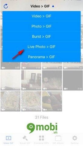 Hướng dẫn chi tiết cách chuyển đổi ảnh Live Photos thành ảnh GIF sống động trên iPhone