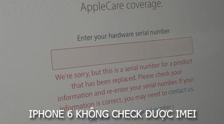 iPhone 6 không thể kiểm tra IMEI: Nguyên nhân và giải pháp