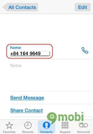 Hướng dẫn khắc phục lỗi hiển thị +84 trong danh bạ iPhone