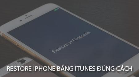 Cách Khôi Phục iPhone Bằng iTunes Đúng Chuẩn