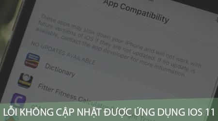 Lỗi không thể cập nhật ứng dụng trên iOS 11: Nguyên nhân và cách khắc phục