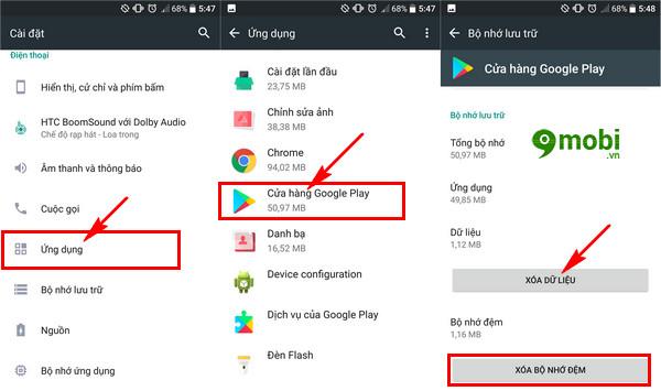 Cách sửa lỗi DF-DFERH-01 trên Google Play và CH Play