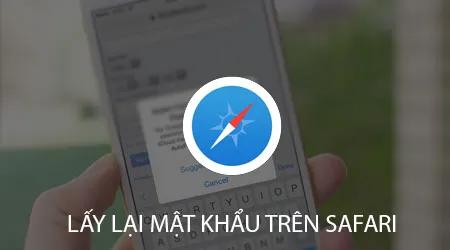 Hướng dẫn khôi phục mật khẩu đã lưu trên Safari cho iPhone và iPad